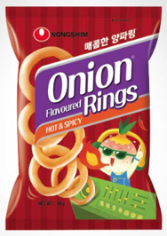 Snack Onion Flovoured Ring Hot Spicy 40GR