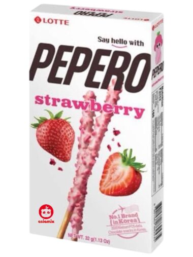 Pepero Lotte Sabor Fresa 32GR CJA*40
